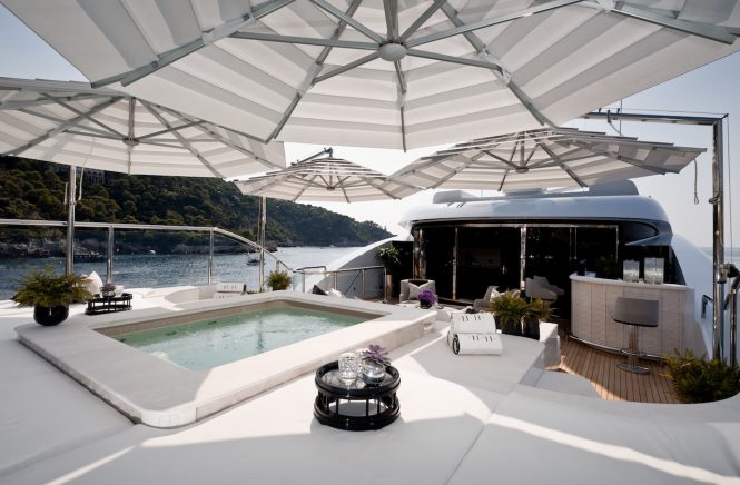 Fantastic pool with sun pads- Photo Jeff Brown