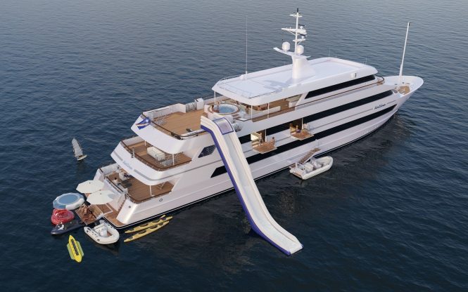 Luxury charter yacht KATINA with water toys