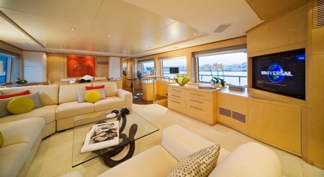 welcoming and spacious saloon