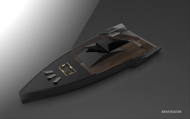 48m yacht NAVE NERA by ARAS KAZAR