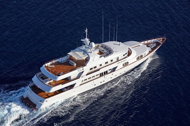 CRN Ancona motor yacht LADY ELLEN II - Aerial view