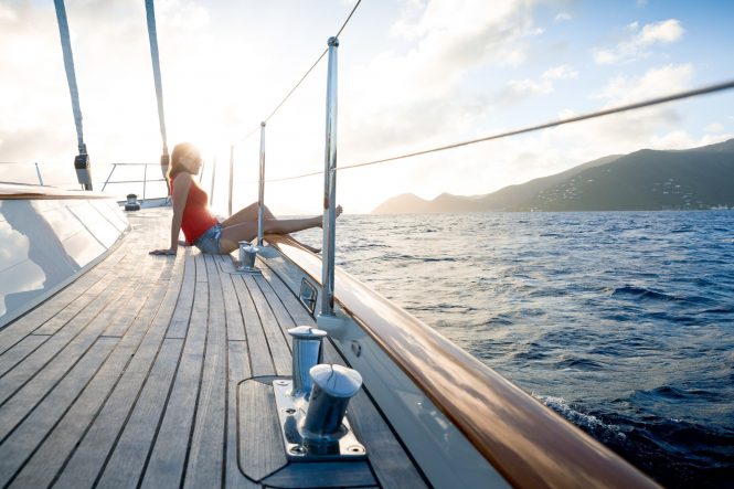 Complete relaxation aboard sailing yacht MARAE