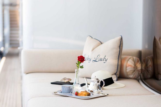 Luxury service 24/7 aboard LUCKY LADY superyacht