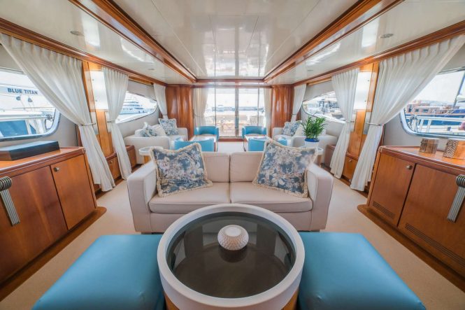 Saloon aboard ZAMBEZI