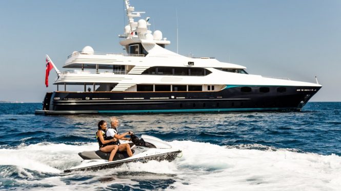 ELENI motor yacht with a Jetski