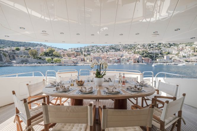 Fabulous alfresco dining option with unprecedented views of the French Riviera