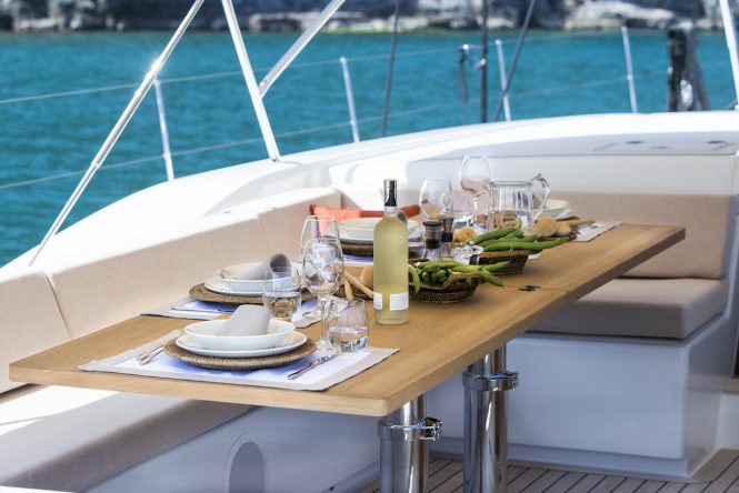 Fabulous alfresco dining with specially created and personalised dishes