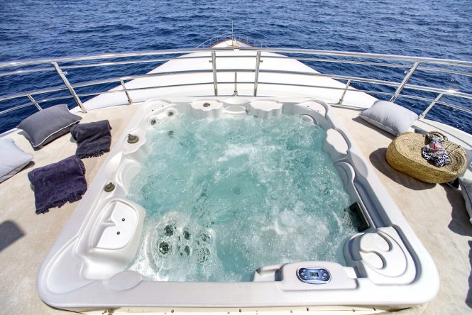 Jacuzzi on the sun deck