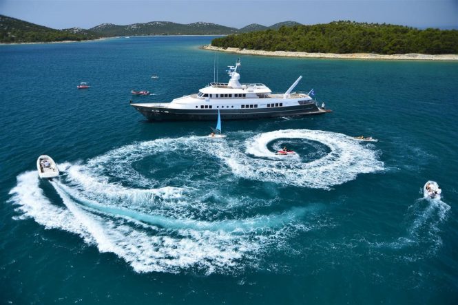 Motor yacht BERZINC with water toys