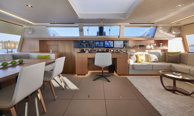 saloon - Photo Bernard Galeron / JFA Yachts