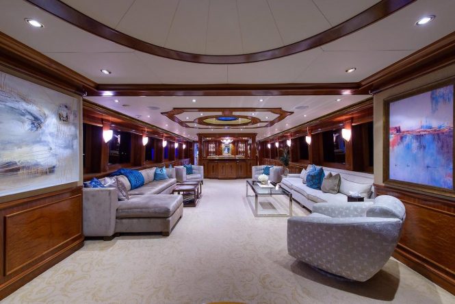 Saloon with comfortable sofas