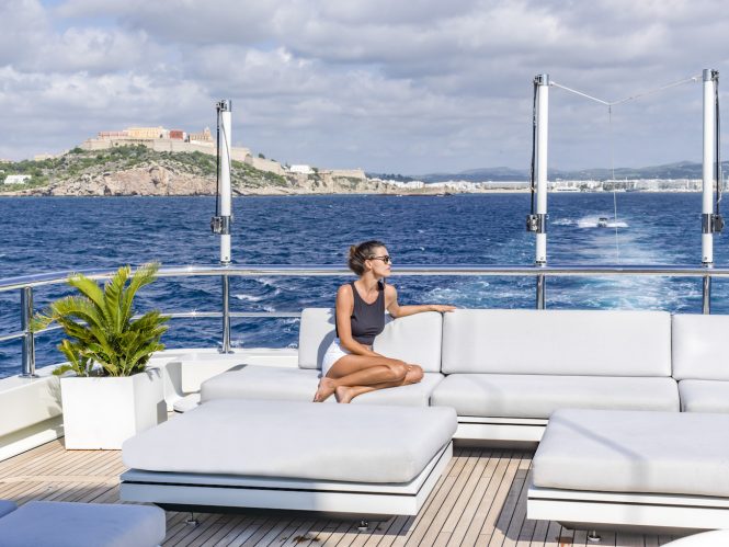 sun deck aft seating area