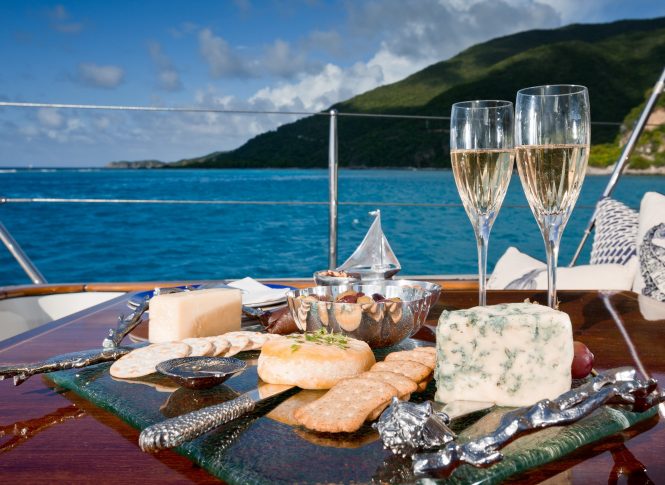 Complete indulgence on board with fantastic service and cuisine