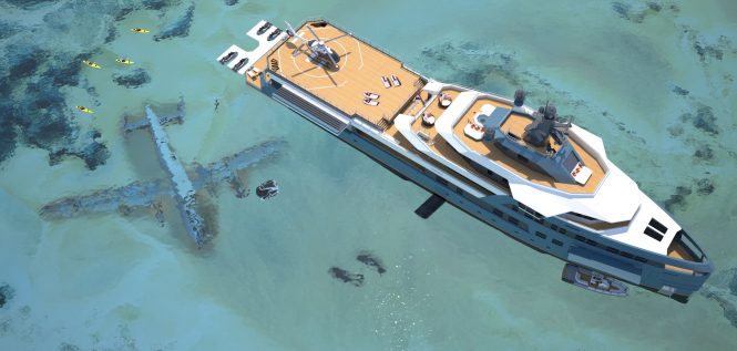 DAMEN SeaXplorer 75 aerial view