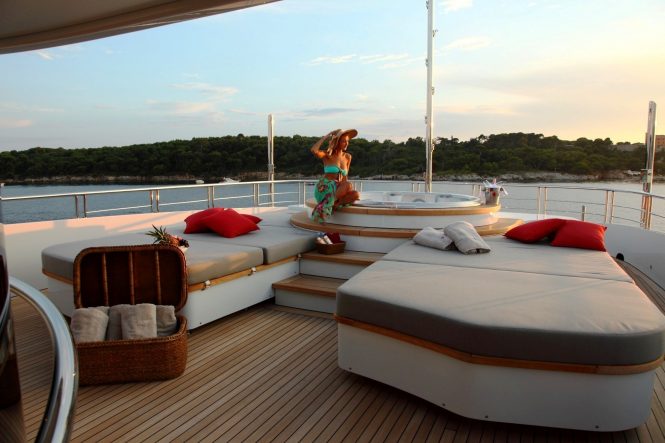 Jacuzzi spa on board