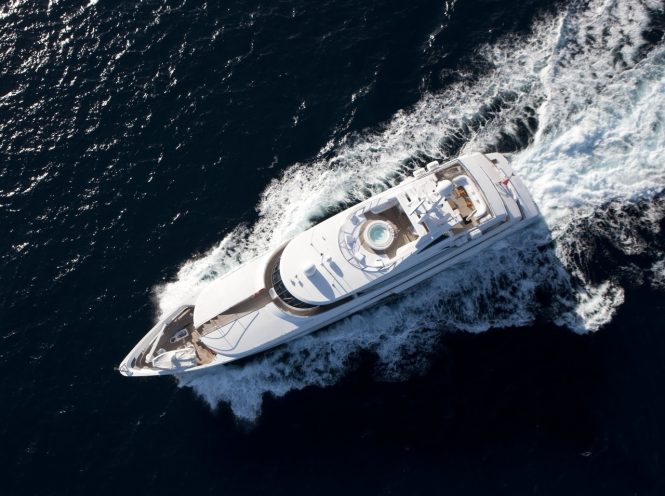LA TANIA viewed from above showing the Jacuzzi
