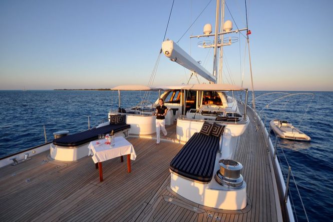 Sail Yacht HYPERION - Aft Deck