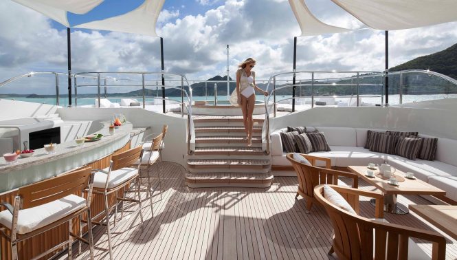 Superyacht lifestyle aboard SEANNA by Benetti