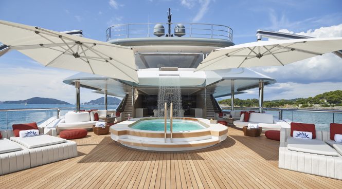 90m superyacht DAR amazing sun deck - Photo Francisco Martinez