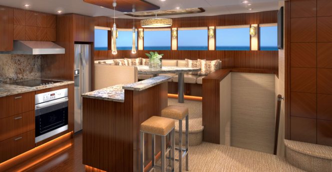 Galley and dining - Rendering by Karen Lynn Interior Design