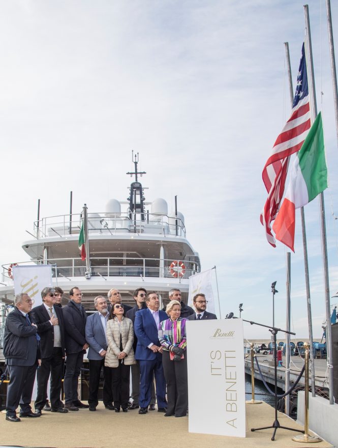 Benetti MY Spectre delivery ceremony