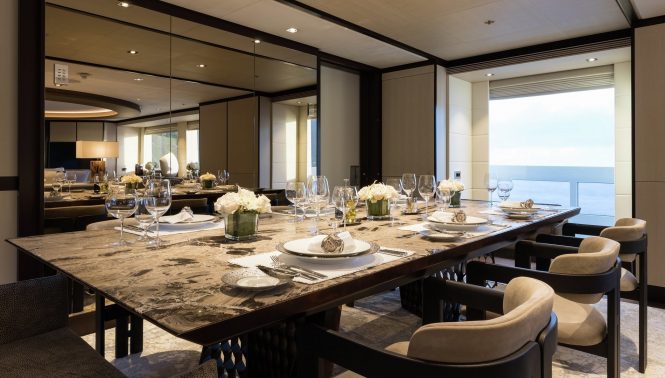 Elegant dining area to welcome all guests for a formal meal