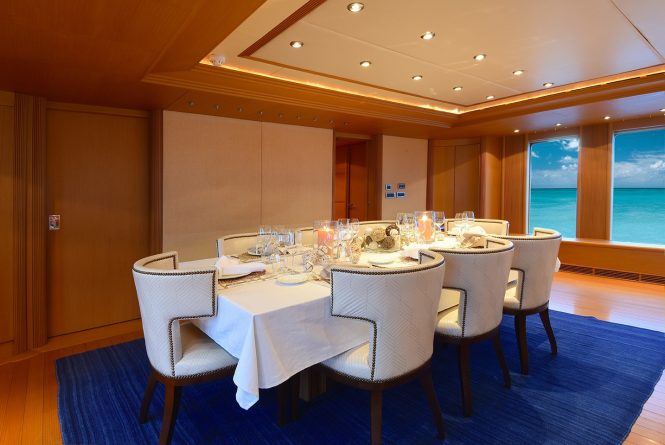 Elegant interior dining area for a more formal setting