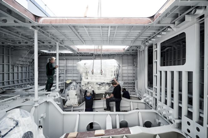 Heesen Project CAstor under construction - Photo © Heesen