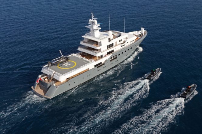 Luxury mega yacht PLANET NINE