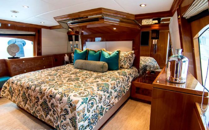 Master suite with large windows