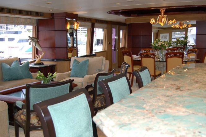 Saloon and dining area