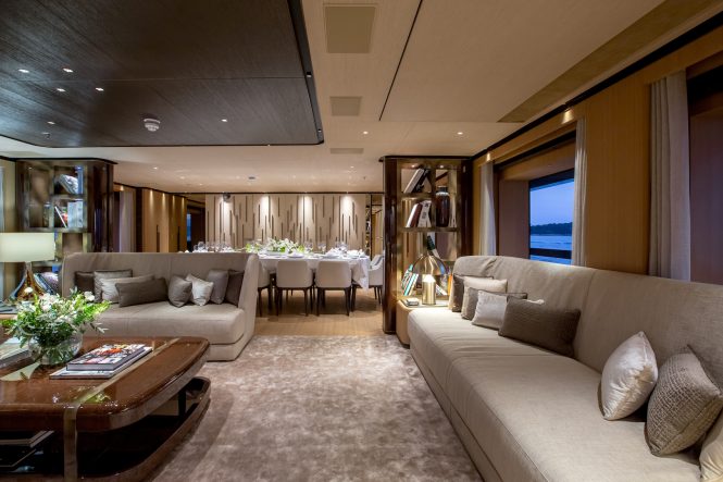 Saloon and elegant dining area