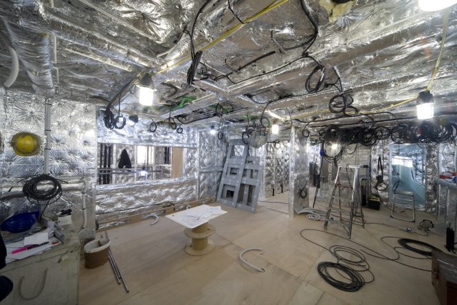 Work in progress on Elettra - wiring