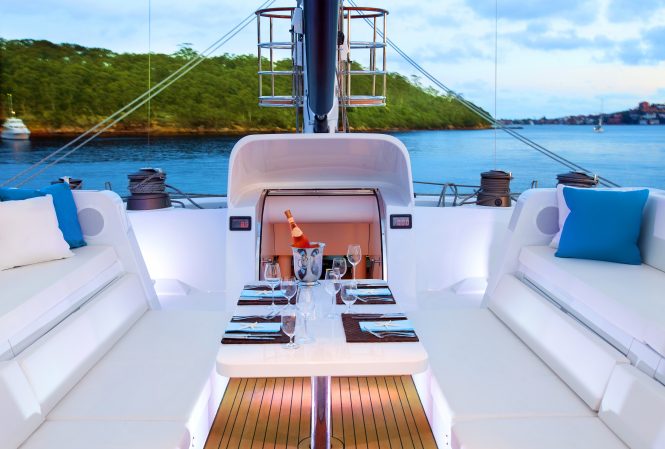 Exterior seating and dining area