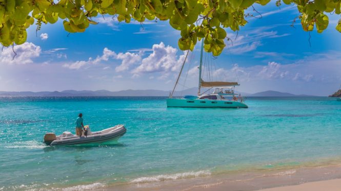 Good Vibrations catamaran in the Caribbean