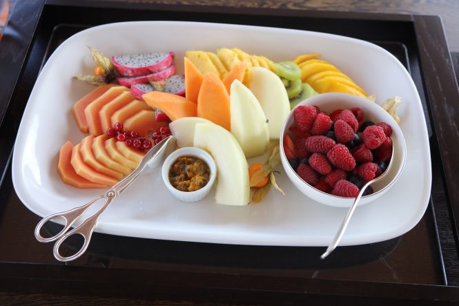 Delicious dishes on board