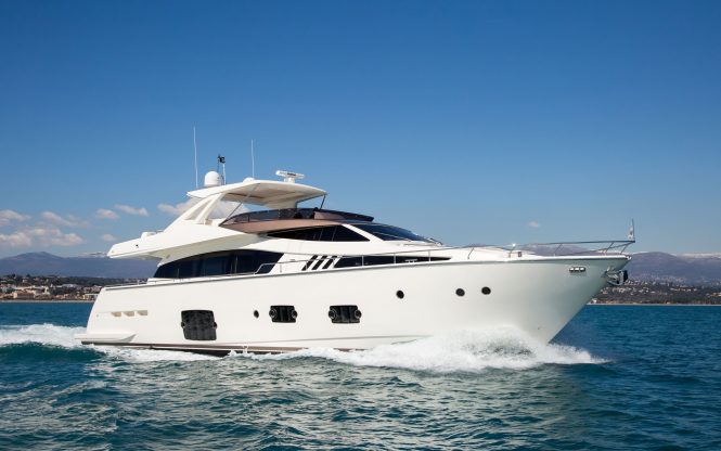 IGELE yacht by Ferretti yachts available in the South of France