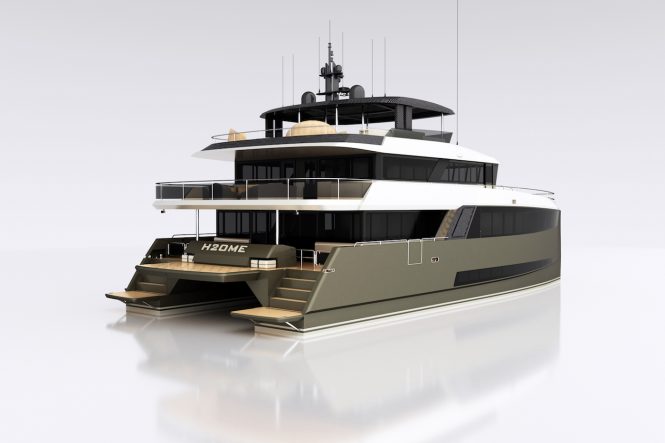 H2OME catamaran yacht by Amasea Yachts - exterior