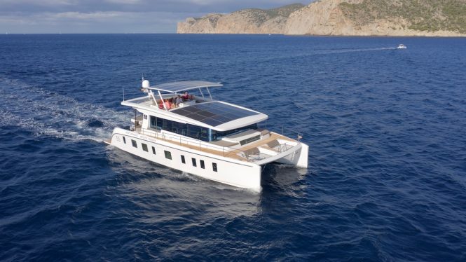 Silent 55 luxury catamaran yacht