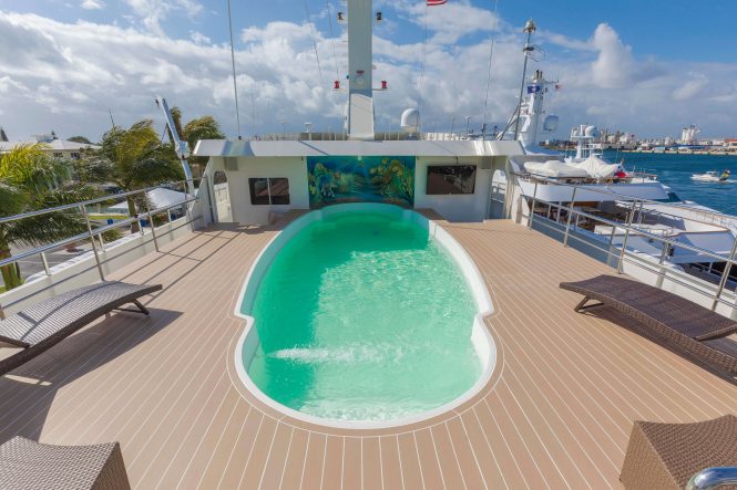 Swimming pool on board