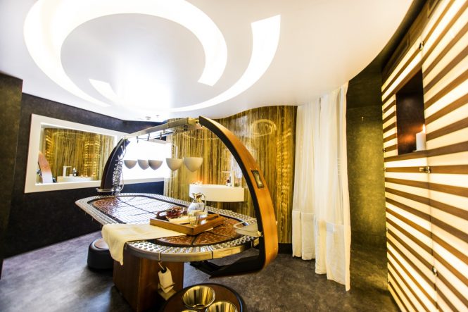 Spa aboard superyacht Saluzi