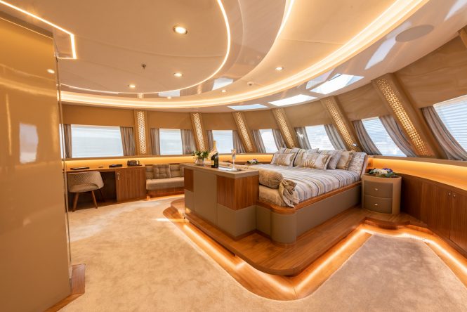 Spacious master suite offering amazing views