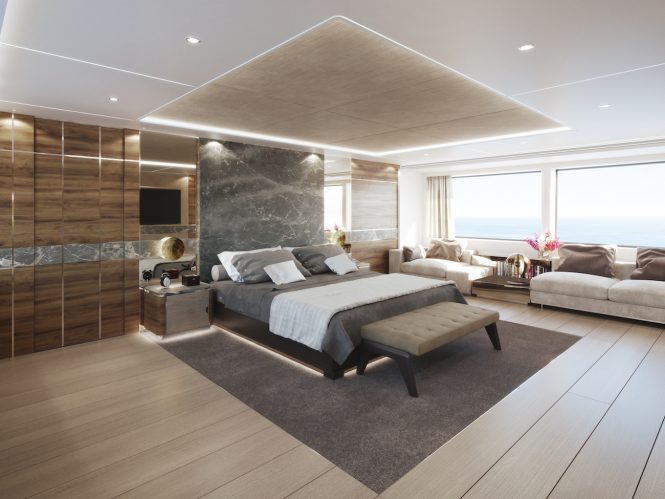 52m Rosetti superyacht accommodation