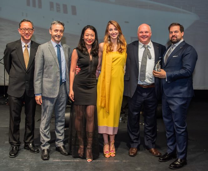 Benetti Team during the ceremony