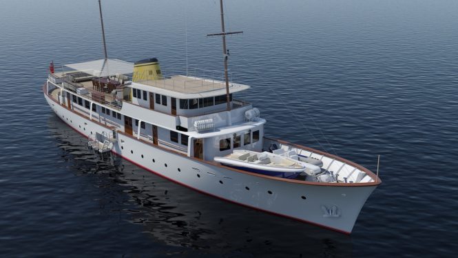 Rendering of new Istros - Copyright Feadship