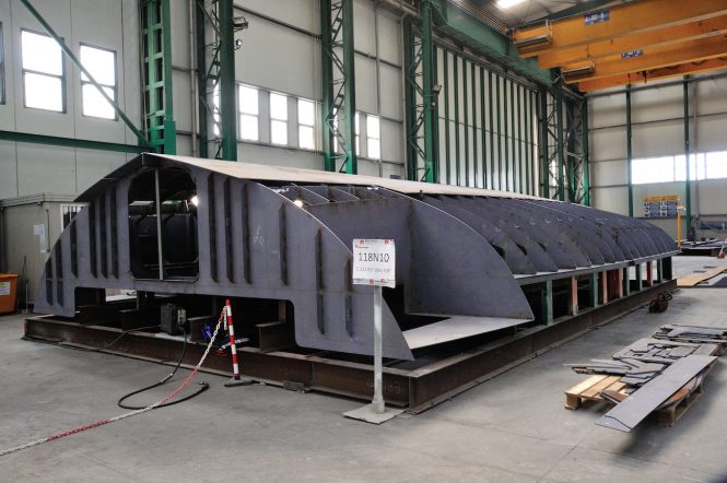 RSY 38m yacht under construction