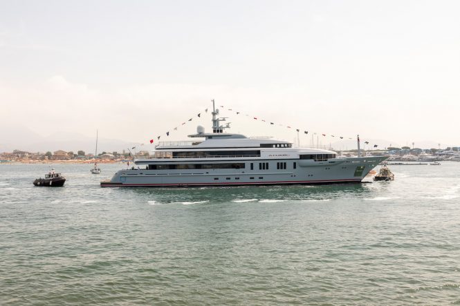 64m luxury yacht ATOMIC launched