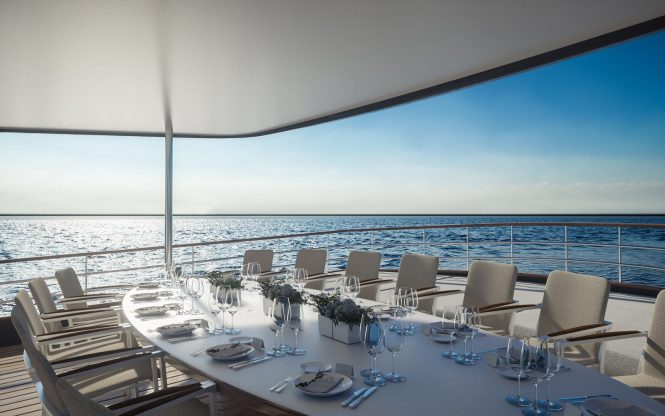 Beautiful exterior deck setting