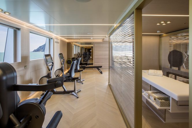 Gym and massage area