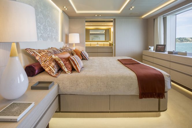 Main deck accommodation with fabulous views